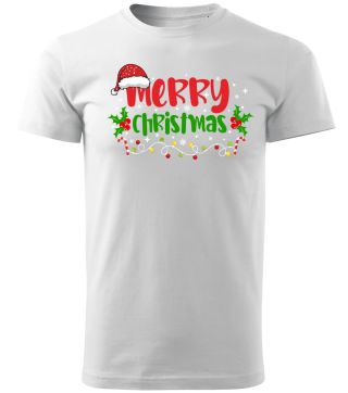 🎄 Merry Christmas — jednoduché, čisté, sviatočné. Tričko, ktoré zvládne vianočné fotenie, večeru s rodinou aj firemný...