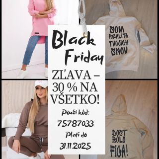 🖤 BLACK FRIDAY v STYMIO 🖤 Je to tu — najväčšia zľava roka! Použi kód 75787033 a získaš –30 % na celý nákup. Áno, na úplne...